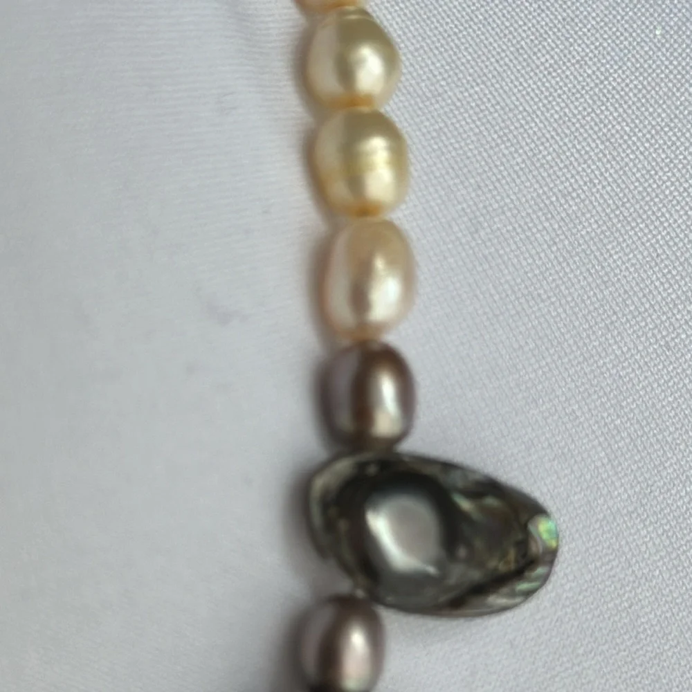 Elegant 925 ITALY real freshwater pearls